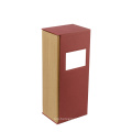 DS Wholesale Cheap Bulk Single Gift Box Dual Red Solid Sublimation Wooden Wine Box